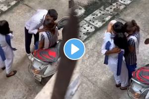 Shocking video Man Threw Water On A Couple Who Were Romancing Under The Building Funny Video