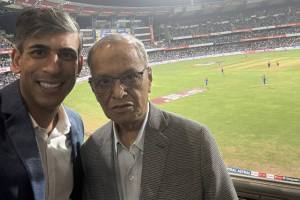 Rishi Sunak's Post From Wankhede Features Father-In-Law Narayana Murthy Google trends