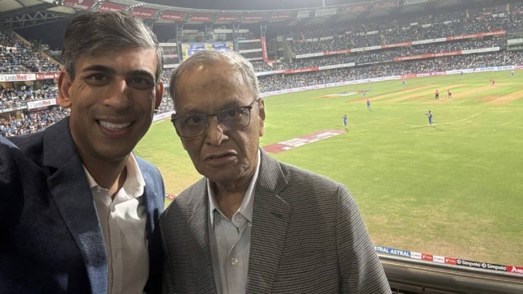 Rishi Sunak's Post From Wankhede Features Father-In-Law Narayana Murthy Google trends