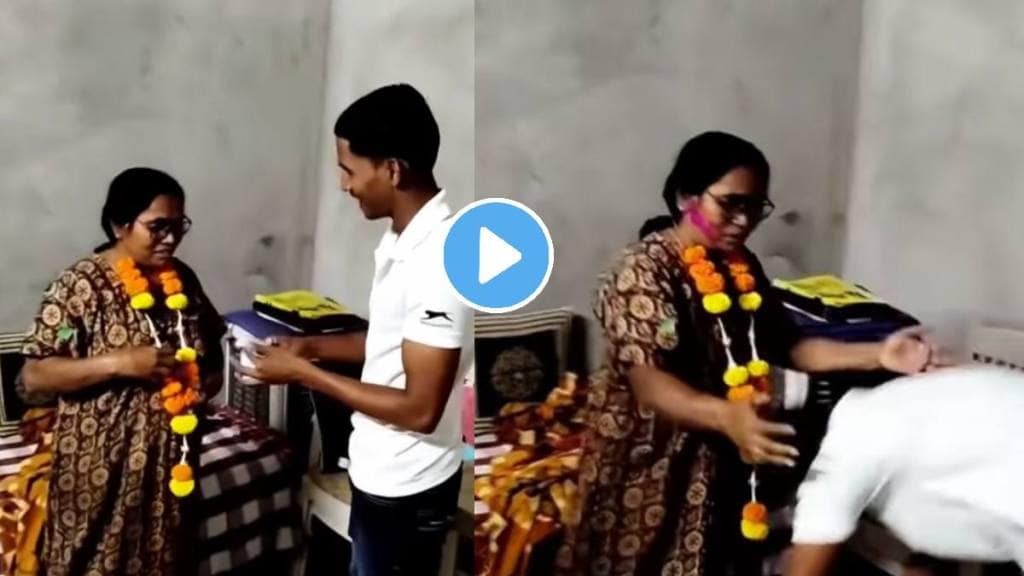 success story police son surprised mother with police result emotional video goes viral