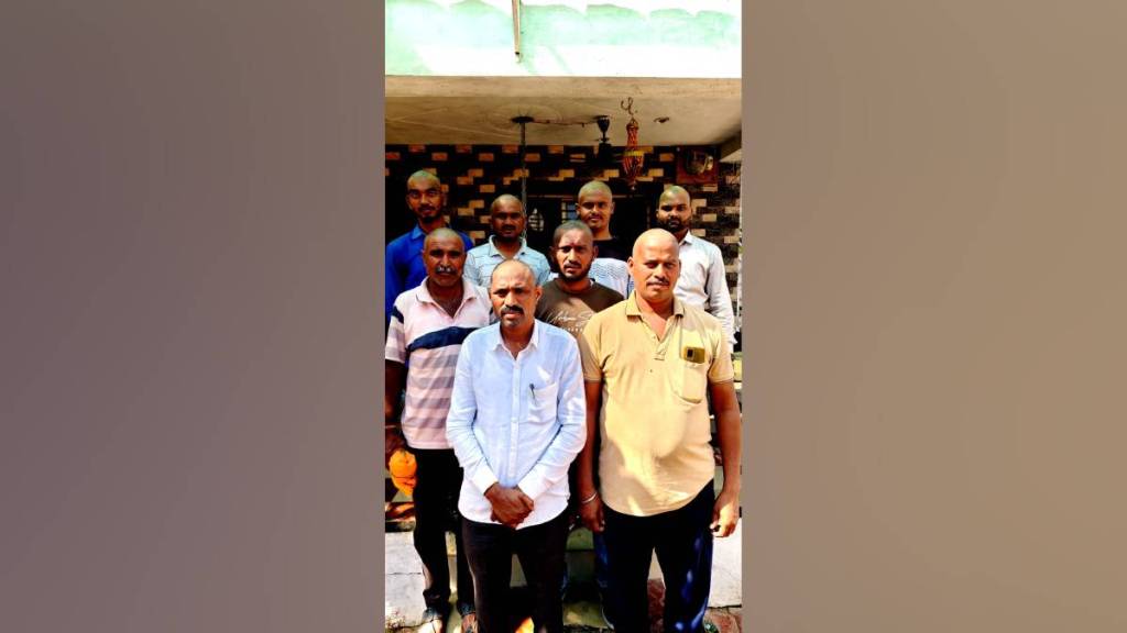 Ten citizens of Bondgaon have gone bald to show sympathy towards patients of village who suffering from hairloss