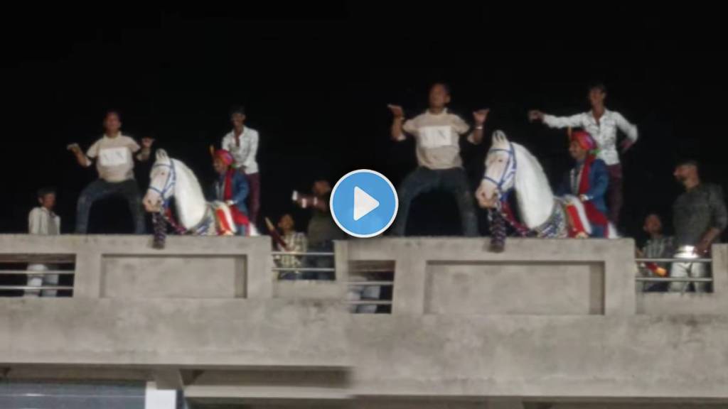 groom sitting on horse