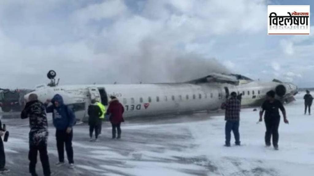 Plane overturns, landing , Toronto, passengers ,