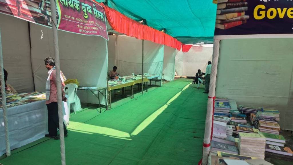 two day book festival organized during exam season sees poor turnout from booksellers readers and students