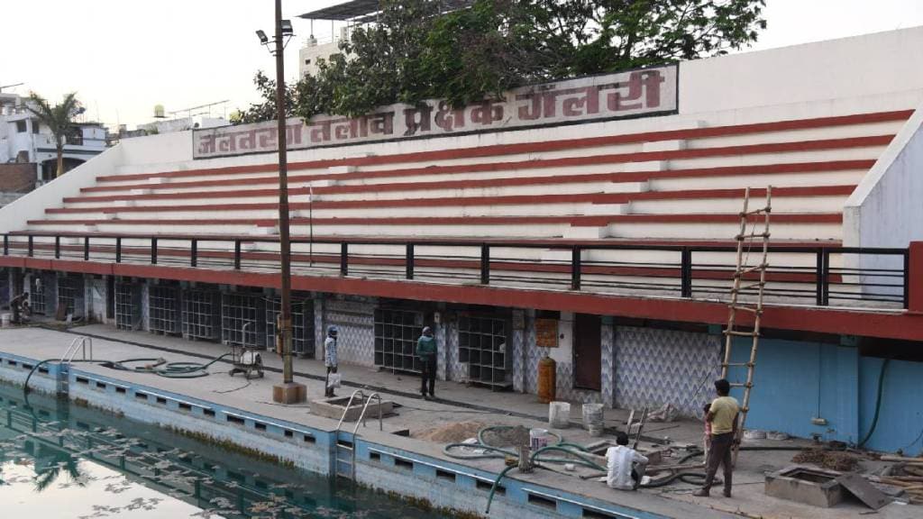 raghujinagar swimming pool closed for workers for five years with no reopening date