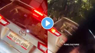 In pune car owner placed statue in behind his car shocking funny video goes viral