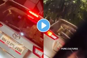 In pune car owner placed statue in behind his car shocking funny video goes viral