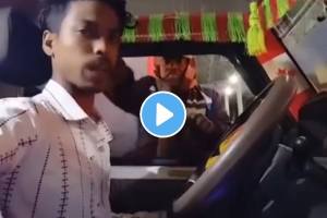 Taxi Driver Fight With Police Man On Toll Plaza In Jharkhand shocking Video goes Viral