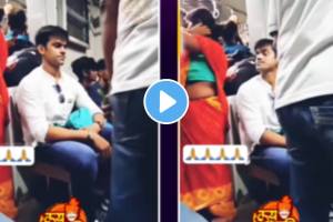 Viral video See what the young boy did when he saw a woman standing with a baby in the local crowd