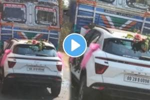 shocking video accident wedding car and truck accident video goes viral on social media