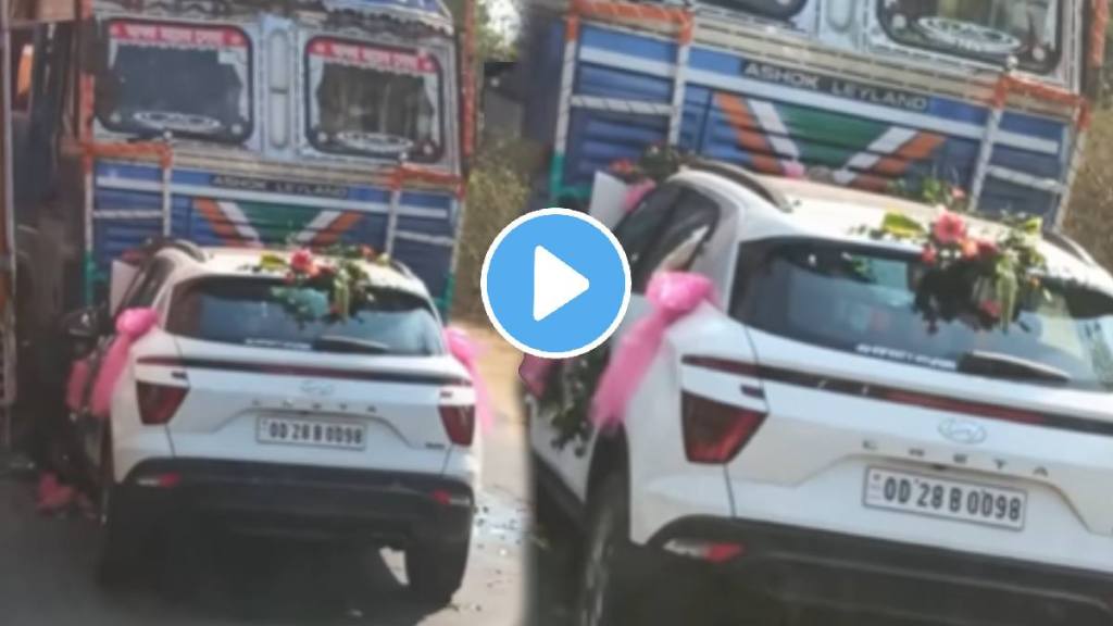 shocking video accident wedding car and truck accident video goes viral on social media