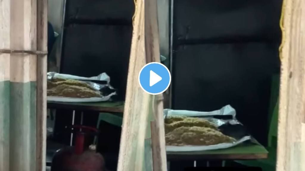 Shocking video in badalapur big mice roaming in the kitchen of the hotel video goes viral on social media