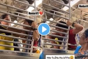 Women Fight With Kinnara In Mumbai Local Train shocking Video goes Viral