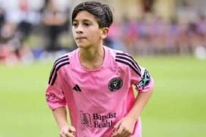 Lionel Messis Son Thiago Scores 11 Goals in match For inter miami U13 MLS Cup fixture