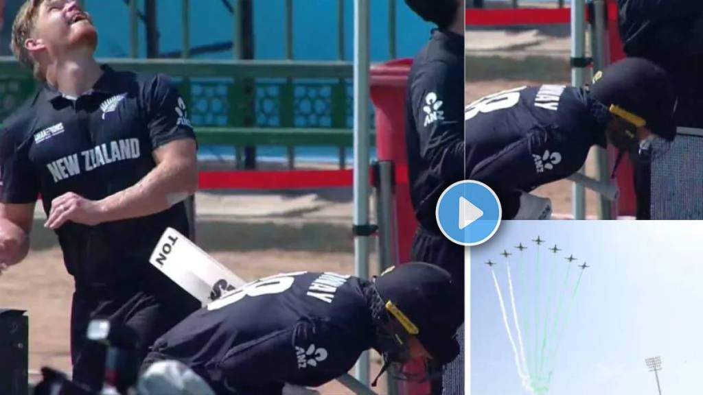 New Zealand Players Scared During Pakistan Air Show in Champions Trophy Opener Match Video