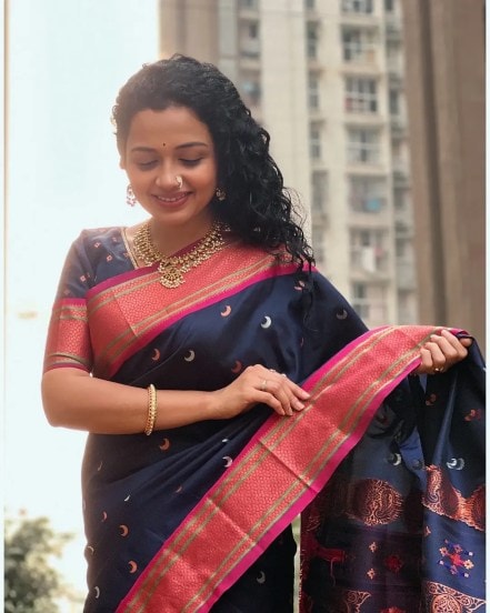 Rashmi Anpat Chandrakor Paithani Saree