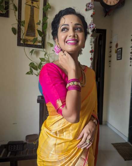 Rashmi Anpat Chandrakor Paithani Saree