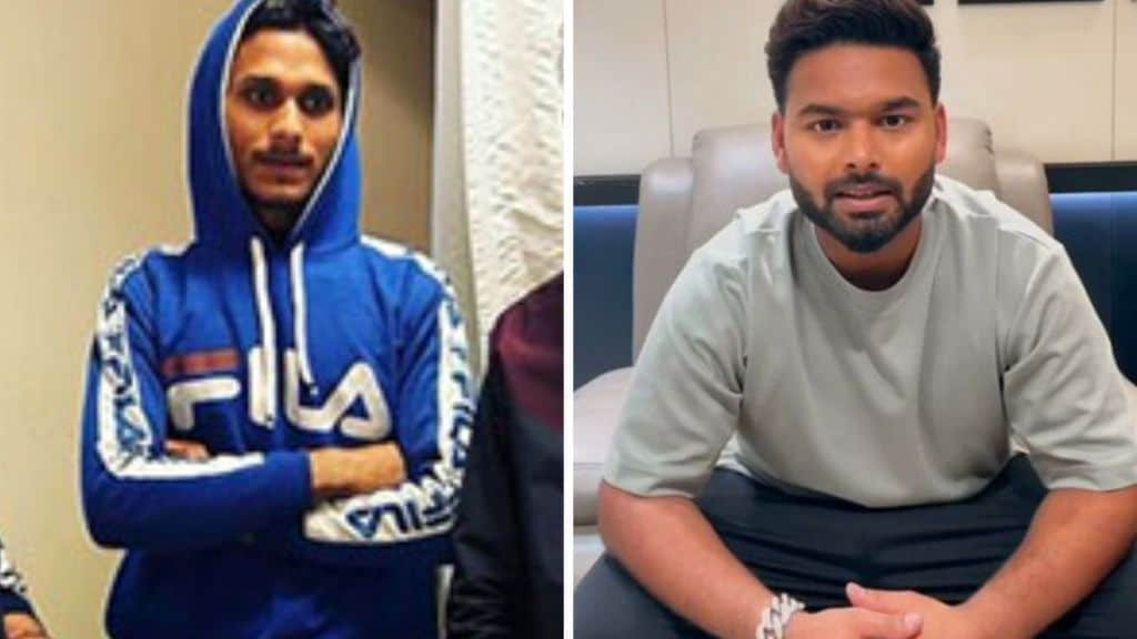 Rajat Kumar helping Rishabh Pant after the car accident, showcasing bravery and heroism.