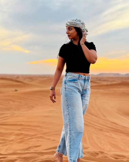 Sayali sanjeev Desert Safari Dubai