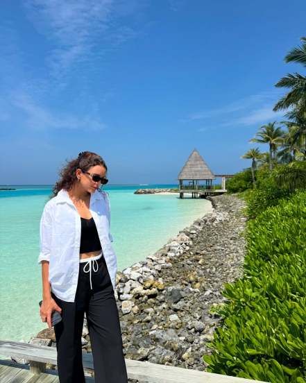 Tripti dimri Maldives vacation photos