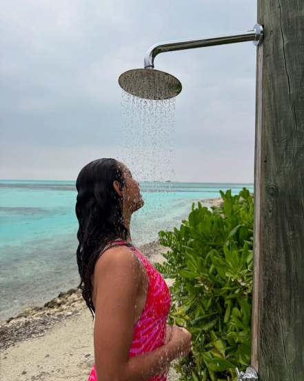 Tripti dimri Maldives vacation photos