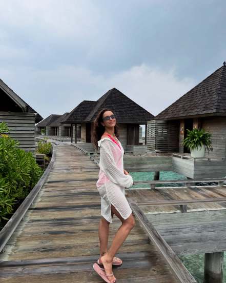 Tripti dimri Maldives vacation photos