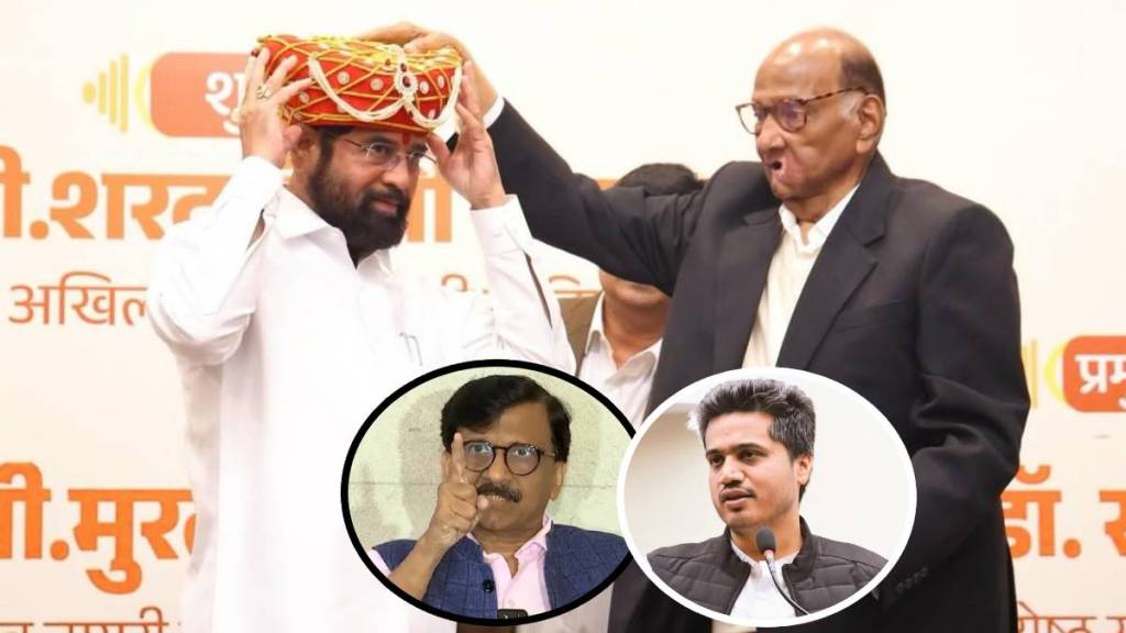 Sharad Pawar Felicate Eknath Shinde