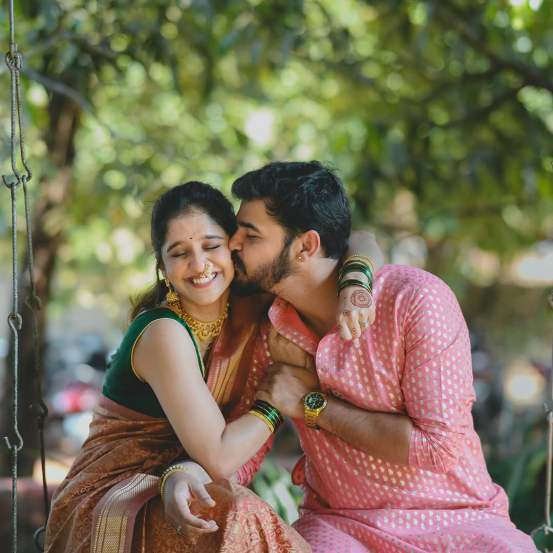 Shivani Sonar Ambar Ganpule Romantic Photoshoot