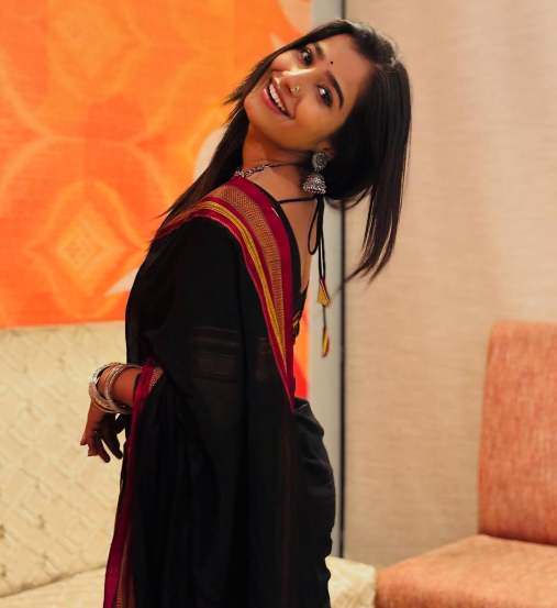 Marathi Actress Asmita Deshmukh shares pictures in black Irkal saree on social media