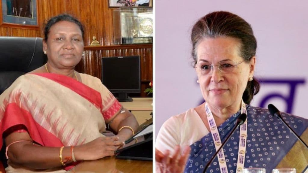 Image Of Sonia Gandhi And Draupadi Murmu