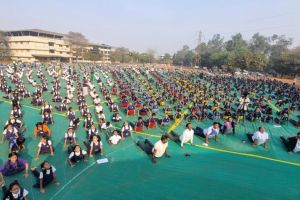 Lakhs of students perform Surya Namaskar Activities on occasion of Rath Saptami