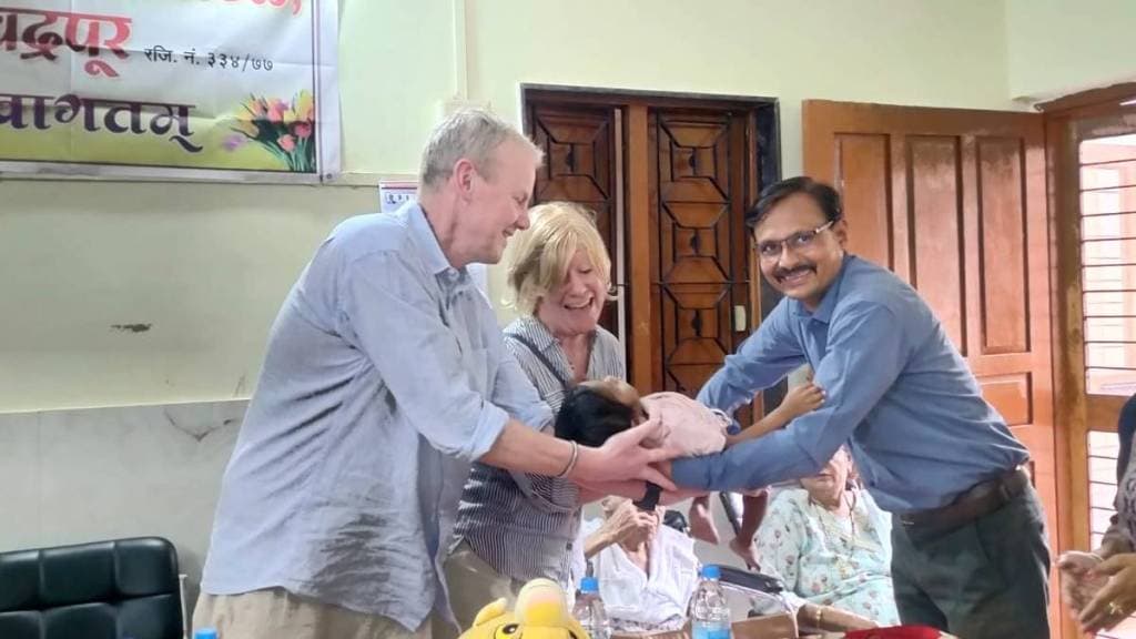 Swedish couple adopts autistic child Chandrapur news