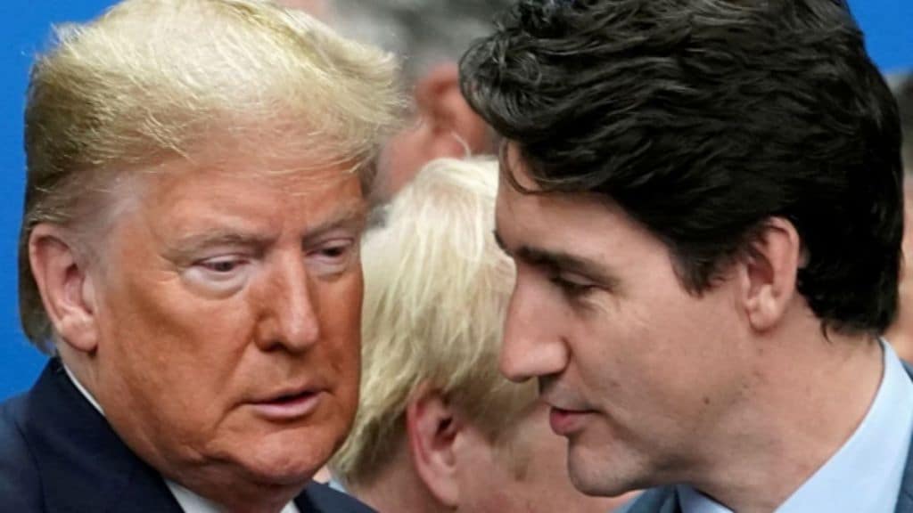 Image of Donald Trump And Justin Trudeau