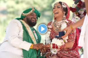 Video Shows Bride groom Beautiful moment