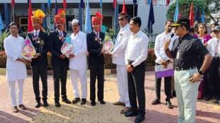 welcome for the cadet soldiers participating in the Republic Day parade in New Delhi