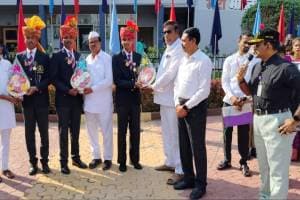 welcome for the cadet soldiers participating in the Republic Day parade in New Delhi