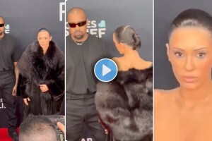 Kanye West Wife Bianca Censori naked in Grammy Awards 2025 videos and photos viral