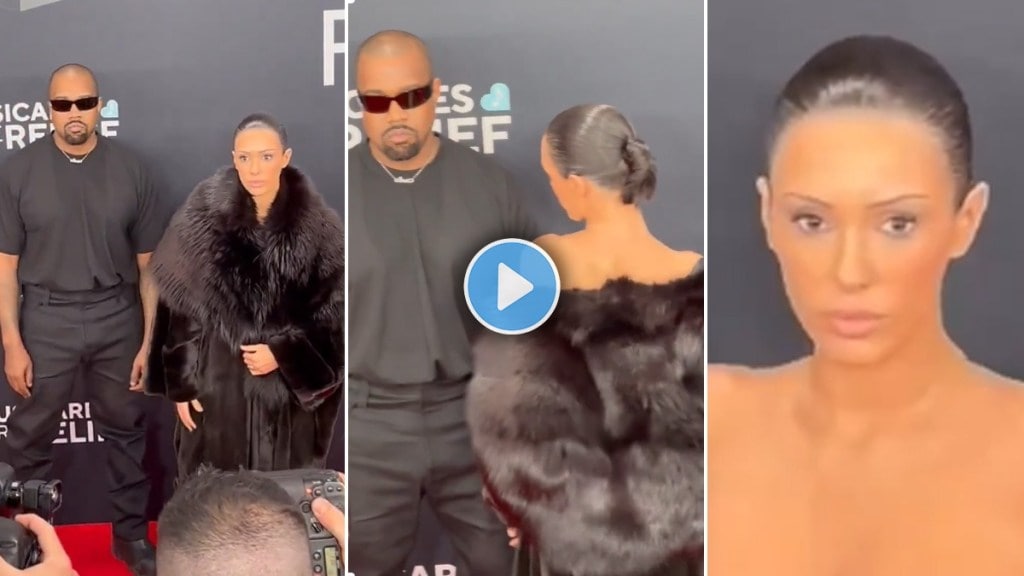 Kanye West Wife Bianca Censori naked in Grammy Awards 2025 videos and photos viral