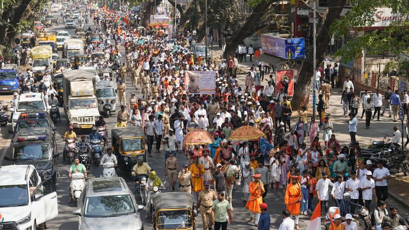 या रॅलीला प्रचंड प्रतिसाद पाहायला मिळाला. (Express Photo: Arul Horizon)