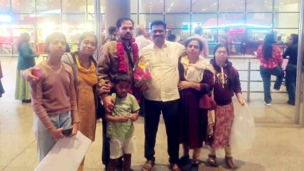 Vasmat engineer Yogesh Panchal returns home safely from Iran