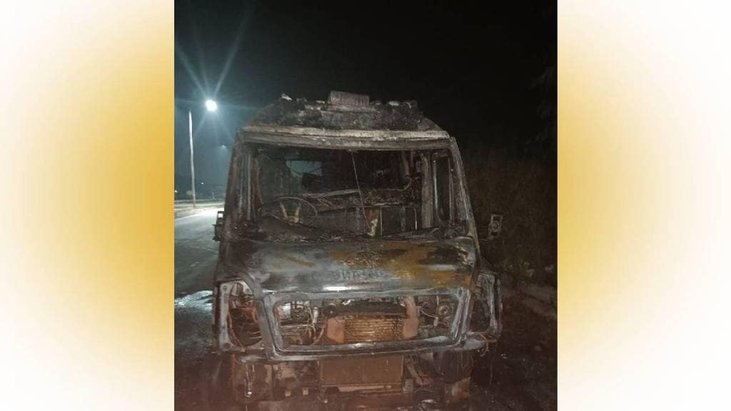 ambulance fire accident Goa