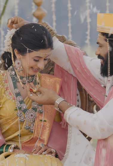 kokan hearted girl ankita walawalkar tie knot with kunal bhagat