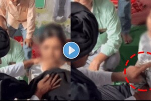 Baba abuses young girl on the name of treatment touches badly in front of her parents shocking video viral