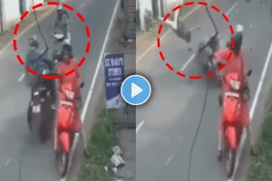 Accident video brutal accident between two wheelers road accident video viral on social media