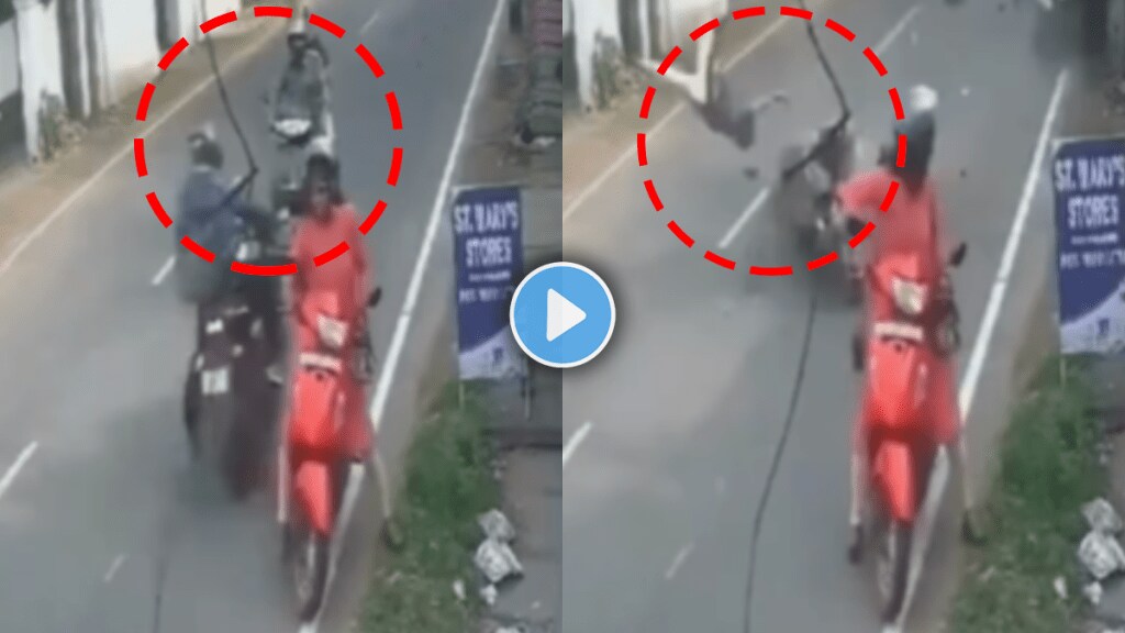 Accident video brutal accident between two wheelers road accident video viral on social media