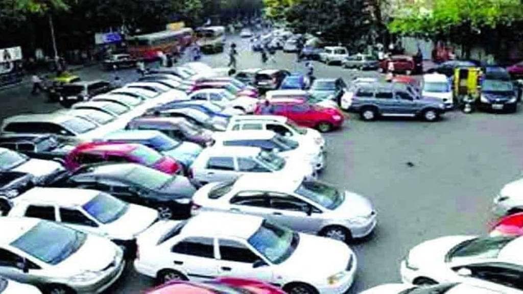 Unauthorized parking by shopkeeper in navi mumbai