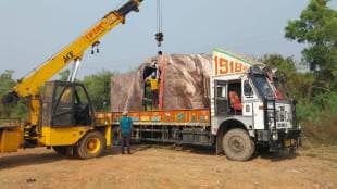 Malvan Rajkot fort ​​work chhatrapati shivaji maharaj statue spare parts arrived Sindhudurg District