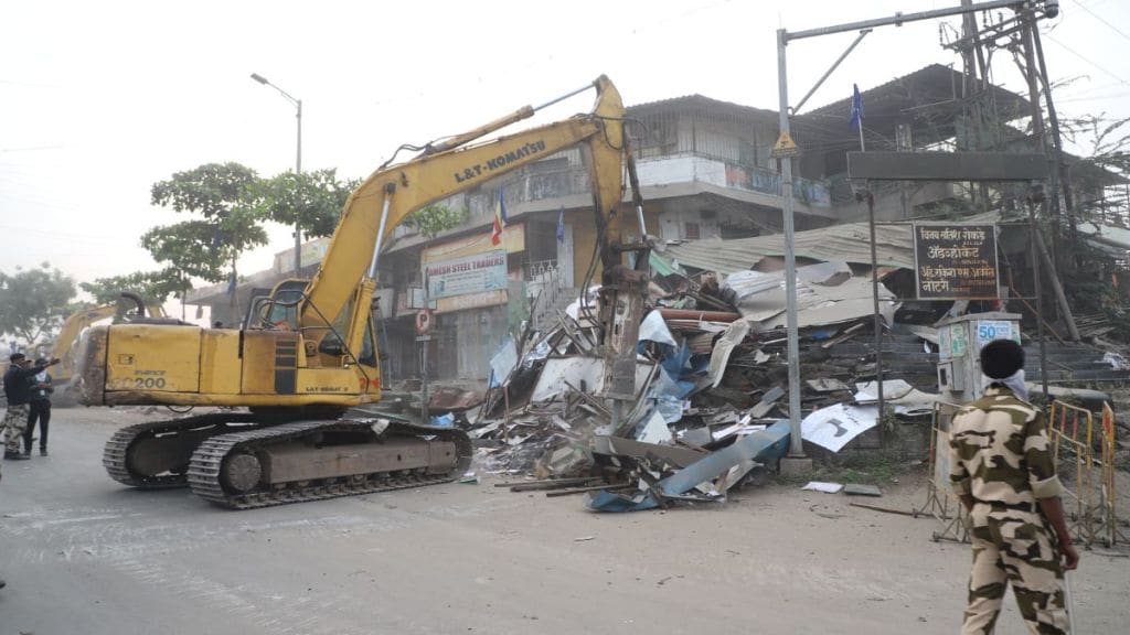 1511 unauthorized constructions on 276 acres in Kudalwadi demolished