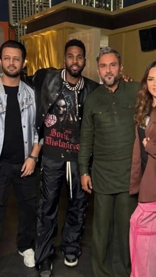 Honey singh with atif aslam Jason Derulo in dubai
