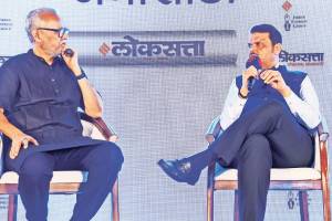 devendra fadnavis interview in loksatta Varshvedh event